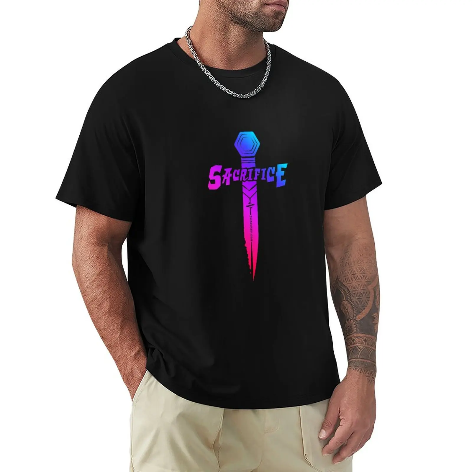 

Pulse Chain Sacrifice on Black T-Shirt graphic t shirts cute tops tops quick drying t-shirt fitted t shirts for men