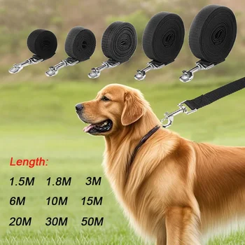 10m/15m/20m Pet Training Leash For Small Big Dogs Outdoor Walking Puppy Lead Rope Labrodor Supplies Long Strong Nylon Dog Leash