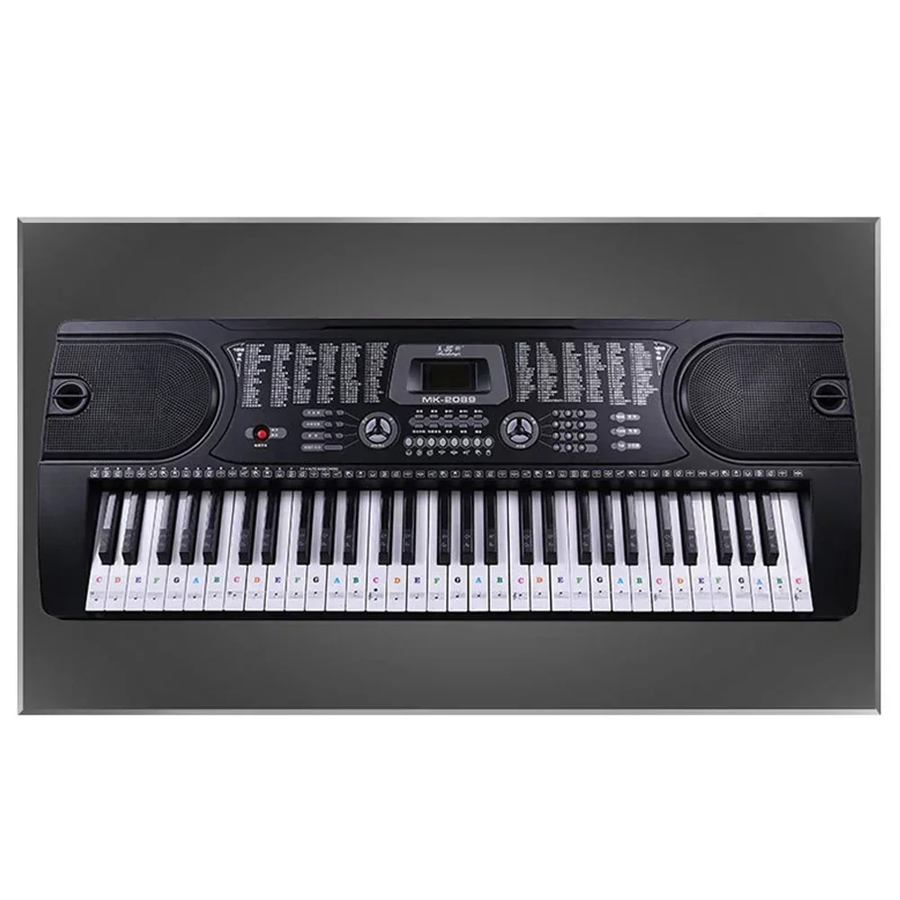 Piano Keyboard Sticker for 88/61/54/49/37Key Keyboard Stickers Note Transparent Beginner