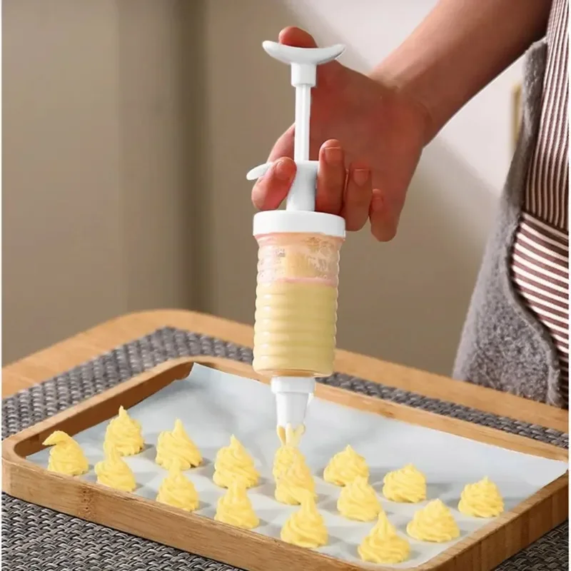 8 pipe nozzles Plastic cream baking nozzle dispenser Icing pastry cream tips