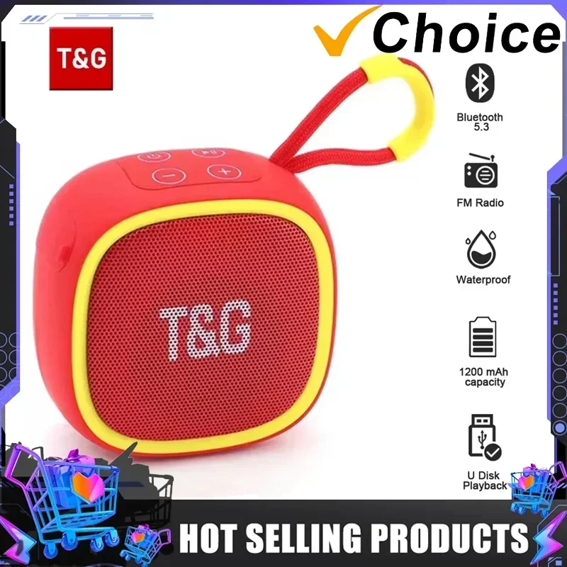 T&G Outdoor Bicycle Riding TG659 Portable Bluetooth Speaker Wireless Mini Bass FM Radio Soundbar Boombox Waterproof Loudspeaker