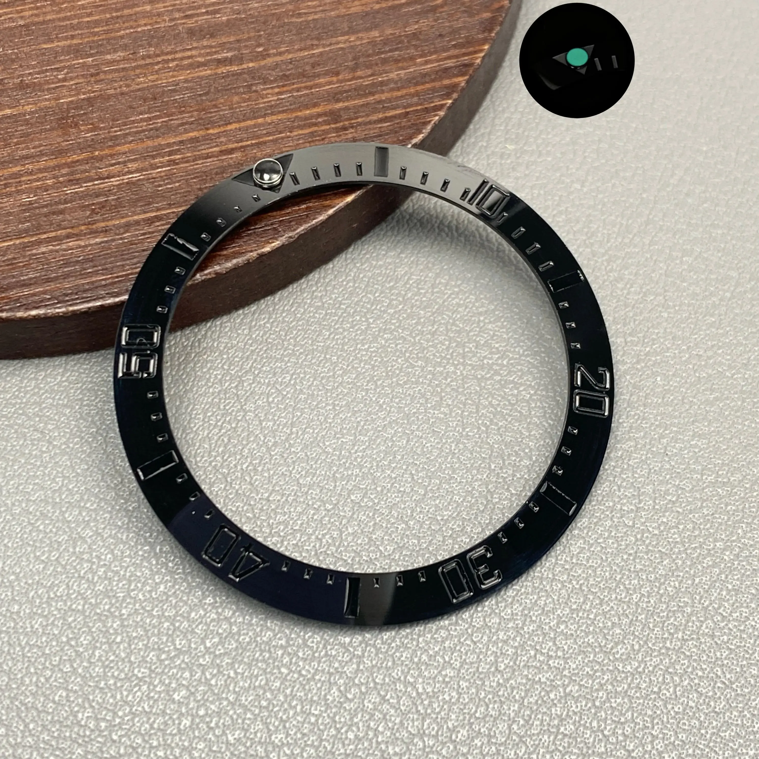 Ceramic Blue-Green Lumi Bezel Insert