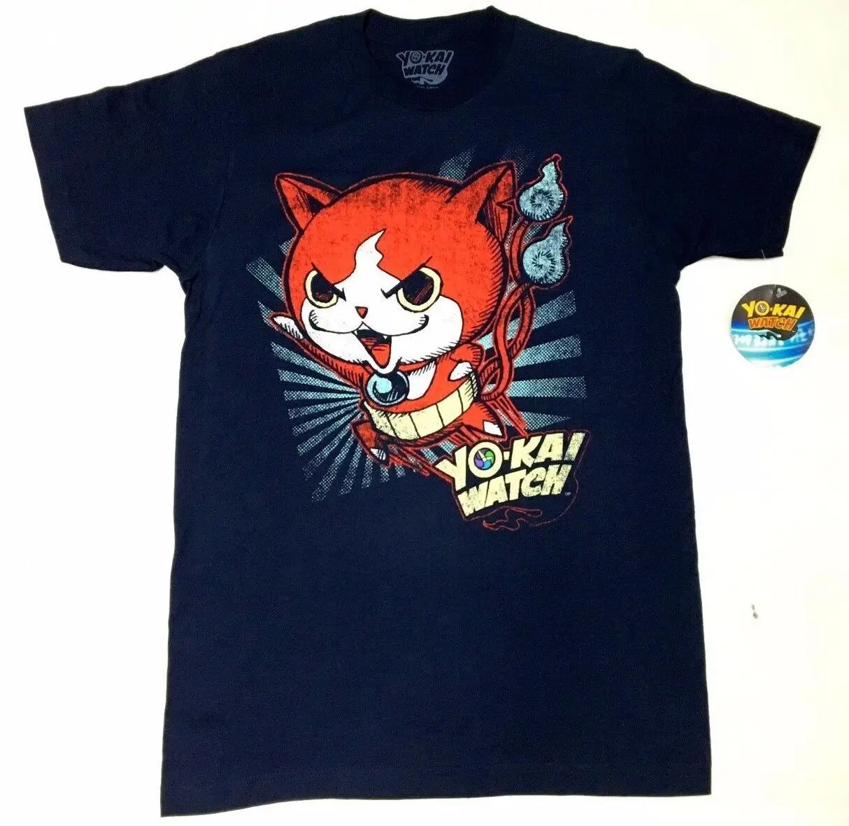 Anime Yo-Kai Yokai Watch Jibanyan T-Shirt Nwt 100% Autentico