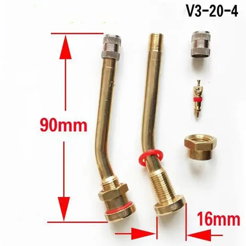 10 PCS Trucks Valve Stem V3.20.4 V3.20.5 V3.20.6 Brass Tubeless Tire Adaptor for Trucks Buses Large Vehicles truck valve stems