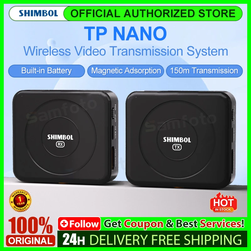 SHIMBOL TP NANO ワイヤレスビデオ伝送システム HDMI 対応 HD 画像送信