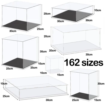 ประกอบอะคริลิคใสกล่องสําหรับคอลเลกชันตัวเลขกันฝุ่นกล่องเก็บสําหรับรถยนต์,ของเล่น,ตุ๊กตาตู้ 1