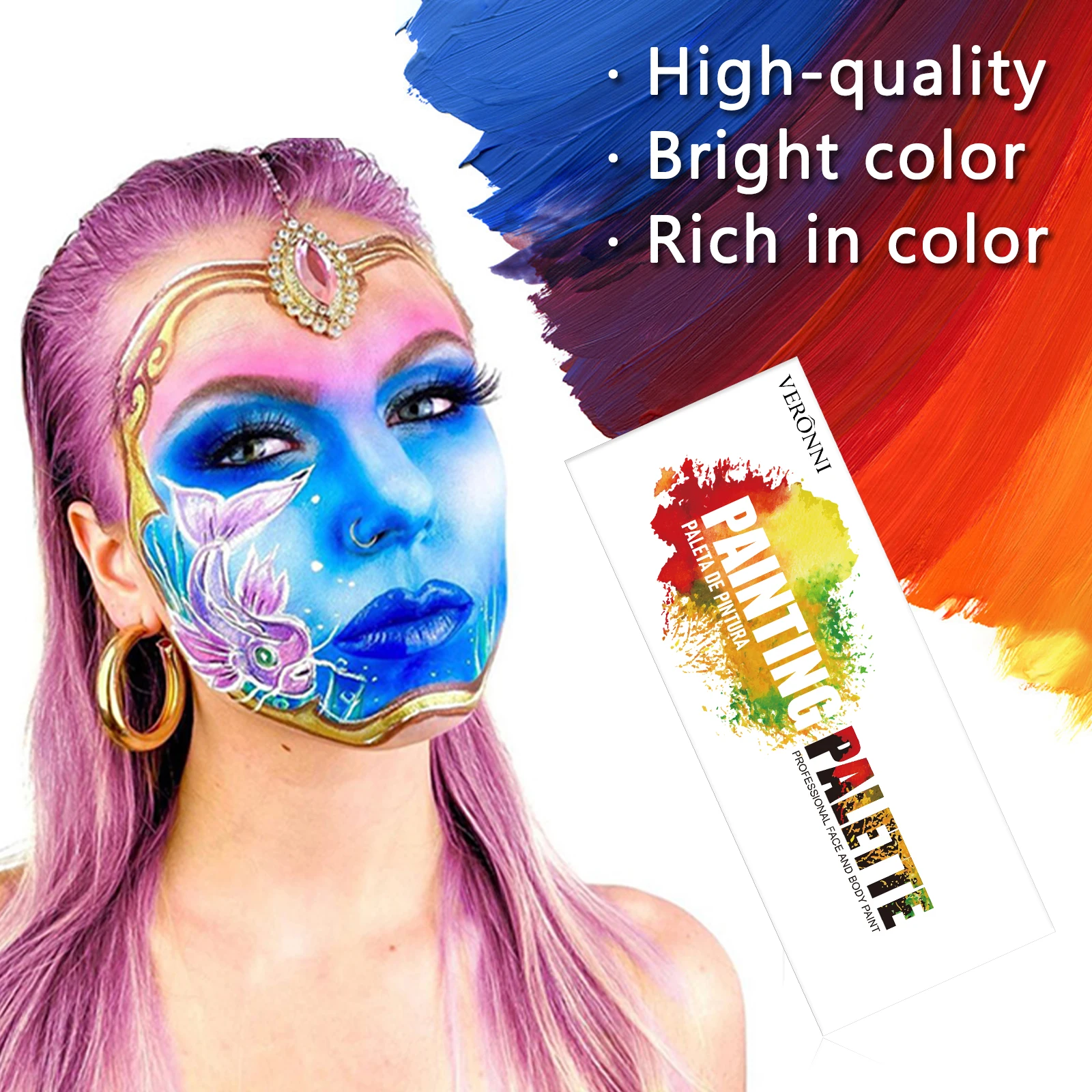 Beauty 20 Colors Face Body Painting Palette safe Party Makeup Helloween Festival Eye Face Make Up Face Paint Body Painting Oil 2