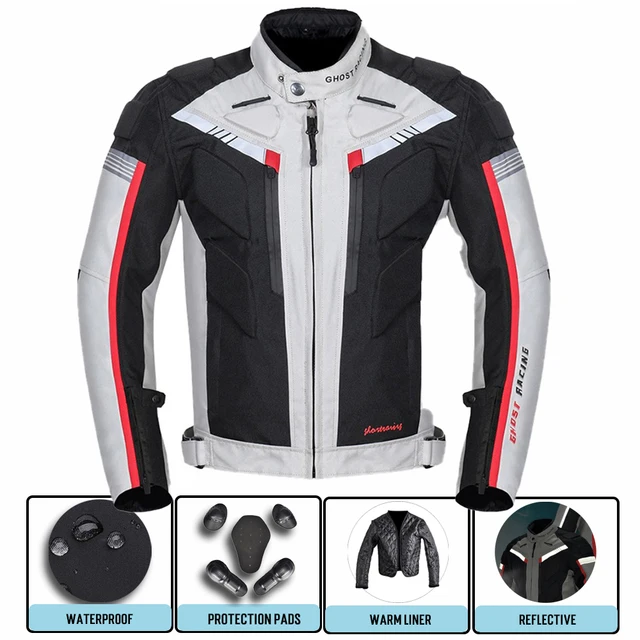 NEW Jacket Motorcycle Men Waterproof Moto Cold-proof Autumn Winter Motorbike Riding Moto Jacket Black Racing Protection Clothing