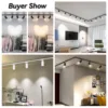 GU10 Track Light LED Interior Decoration Smart home Hallway Shop Rail Ceiling Lamp Fixture Replaceable Bulbs Led Spotlights Set 5