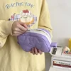Ins Cute Fabric Pouch Bags Candy Color Cosmetic Bag for Women Girls Airpods Stationery Pencil Zipper Jewelry Kawaii Makeup Pouch 3