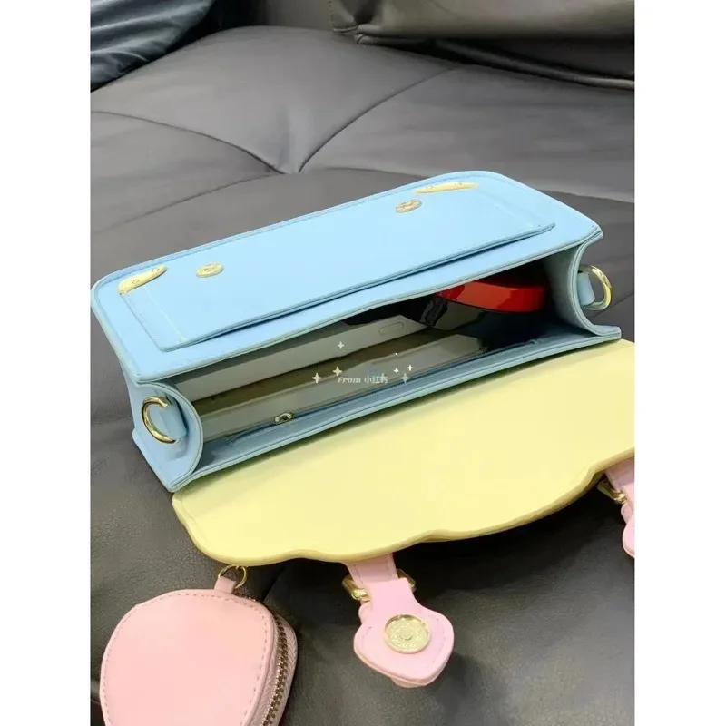 Shoulder Messenger Bag New Preppy Style Phone Pouch Coin Purses Commuter Crossbody Small Square Bag for Women Trend All-match