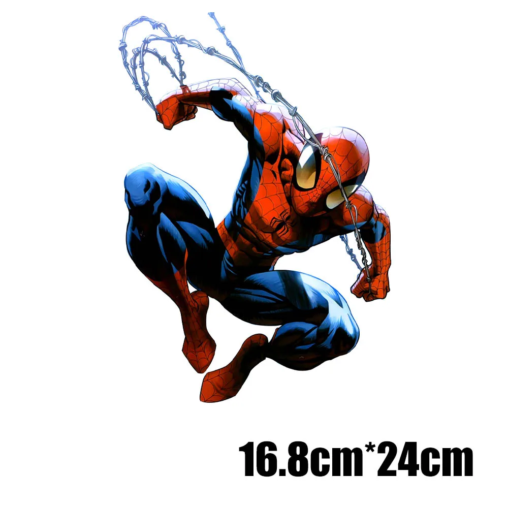 Marvel Spiderman Iron on Kids Patches for Clothing Parches Termoadesivos  Para Ropa Diy Appliques for Clothing Personalise