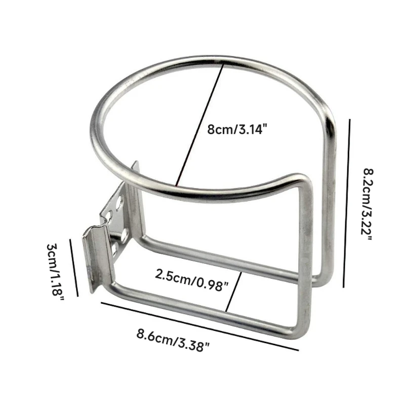 P9JC 보트 링 컵 음료 홀더 RVs 자동차 트레일러 해양 요트 트럭 하드웨어에 대 한 스테인레스 스틸 유니버설 음료 홀더