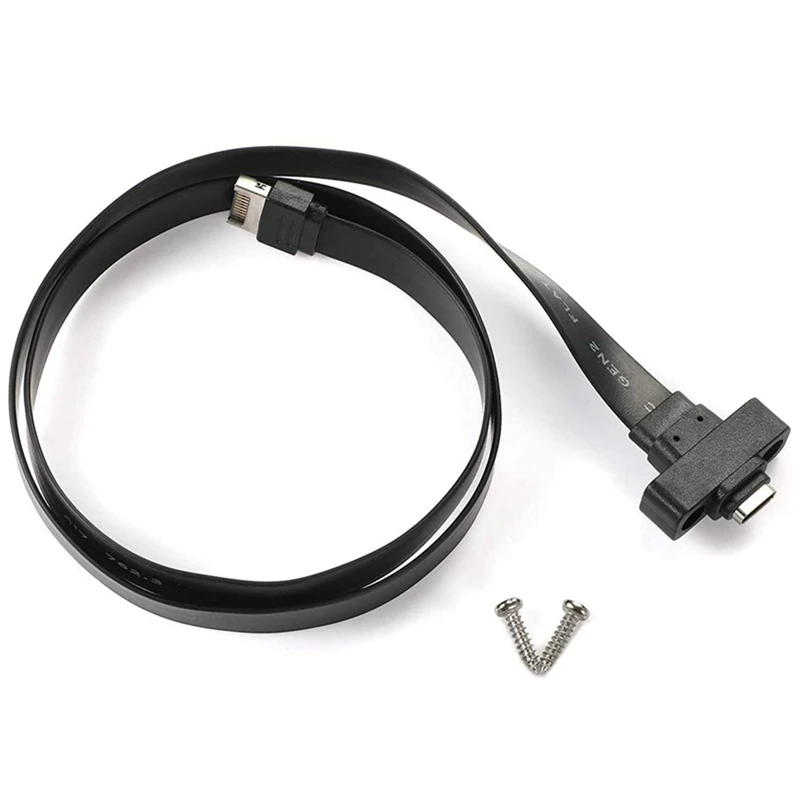 

3X USB 3.1 Front Panel Type E To Type C Extension Cable ,Gen 2 (10 Gbit/S) Internal Adapter Cable,With 2 Screws (50Cm)