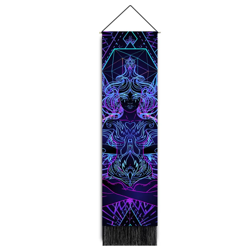 

Trippy Wall Hanging Tapestry Boho Room Decor Mushroom Buddha Wall Mat