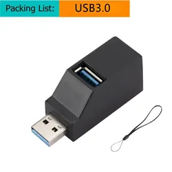 Enhanced USB 3.0 Hub with 5Gbps Speed and Type C Power Port (3 - in - 1 Black)