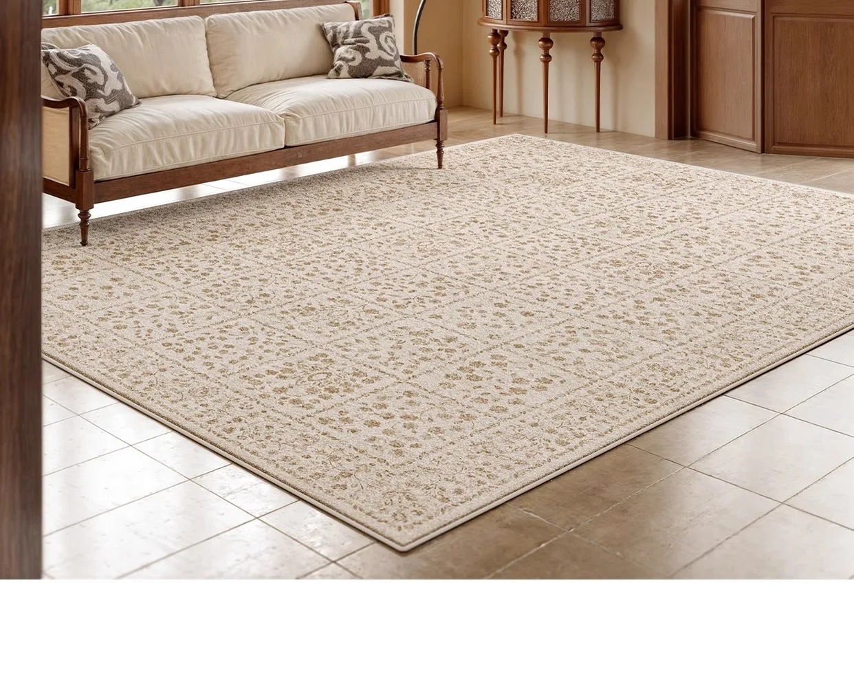 Living Room Carpet Retro French Plush Bedroom Rug Home Large Area Luxury High-end Custom Soft Coffee Table Floor Mats Tapete 양탄자