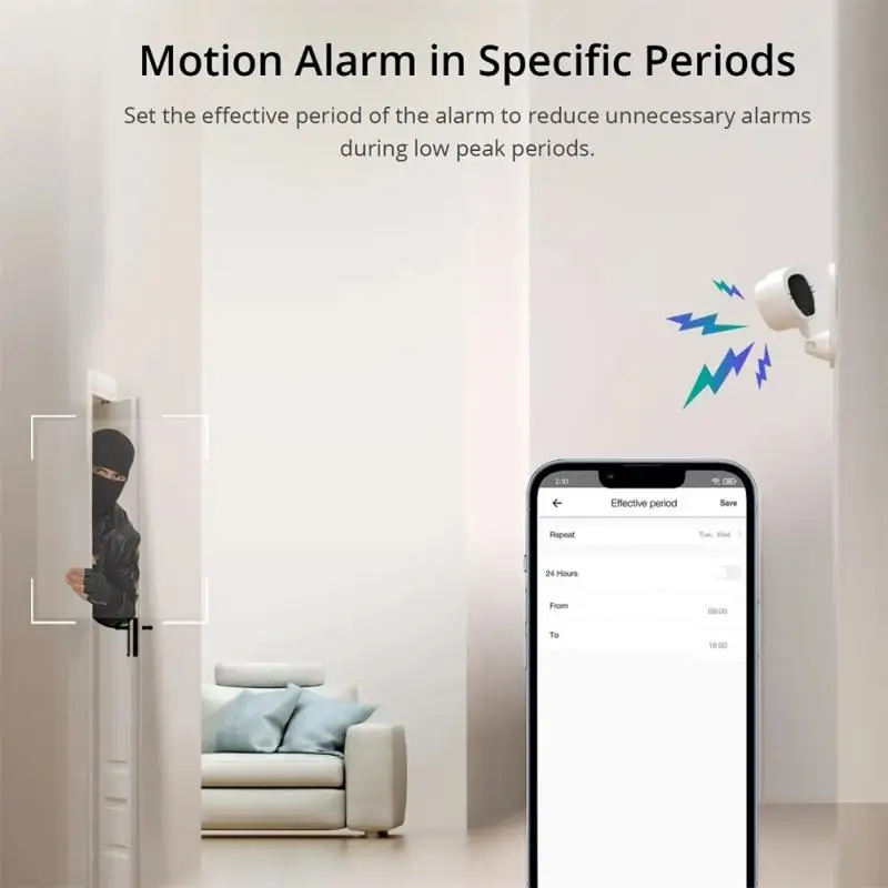 Hidden Home Security Camera –Sound&Video24/7 Recording, 2.4