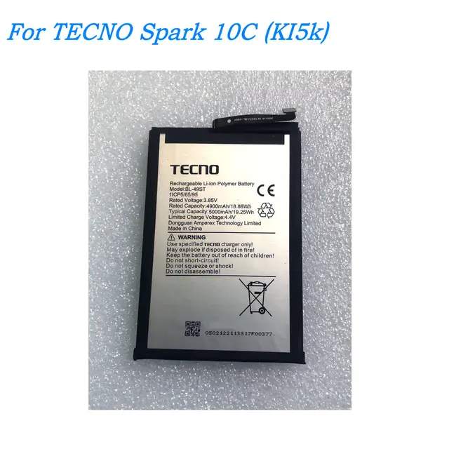 Battery Replacement Tecno Phone Battery Price Original 5000mAh