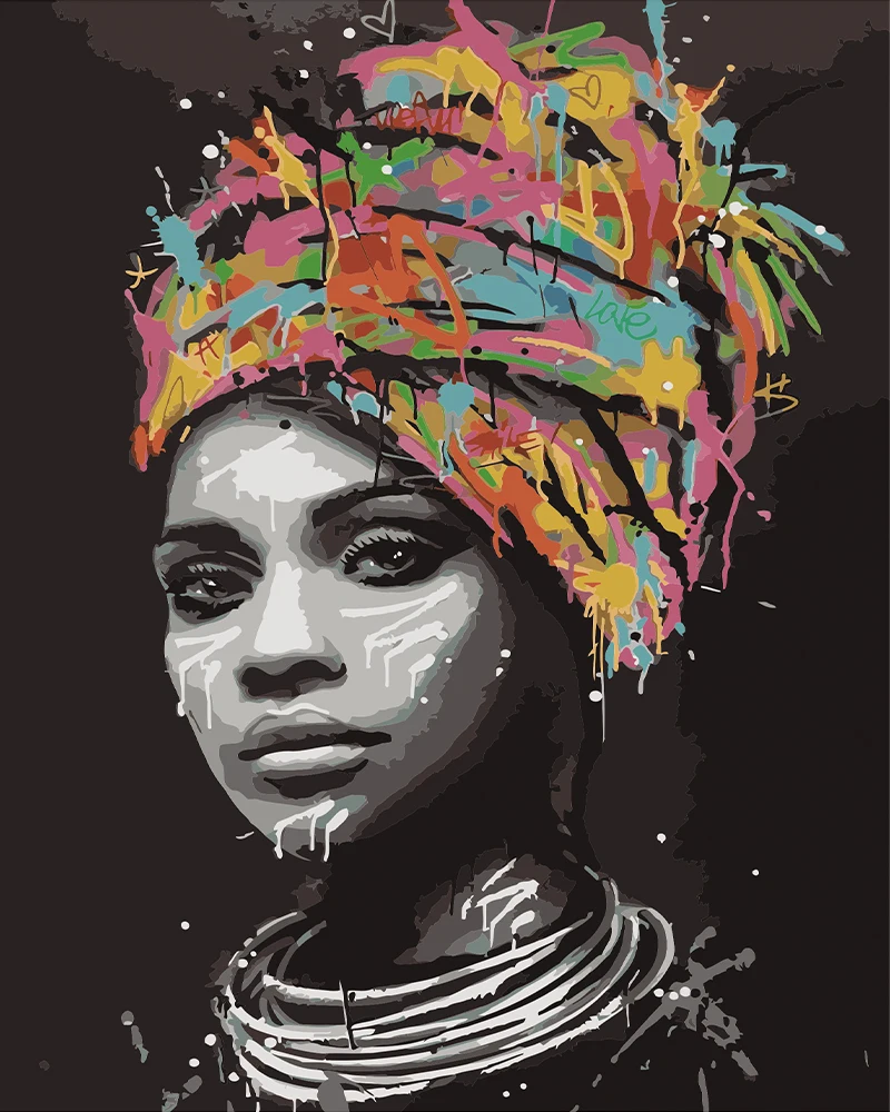 

50083388-Tulip diy digital oil painting acrylic flower painting explosion hand-filled landscape painting