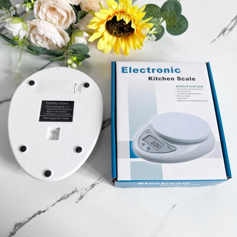 Portable Scale 1pc 5kg LED Portable Digital Scale Scales Food Balance Measuring Weight Kitchen Electronic Scales Small Scale Weighing In Grams