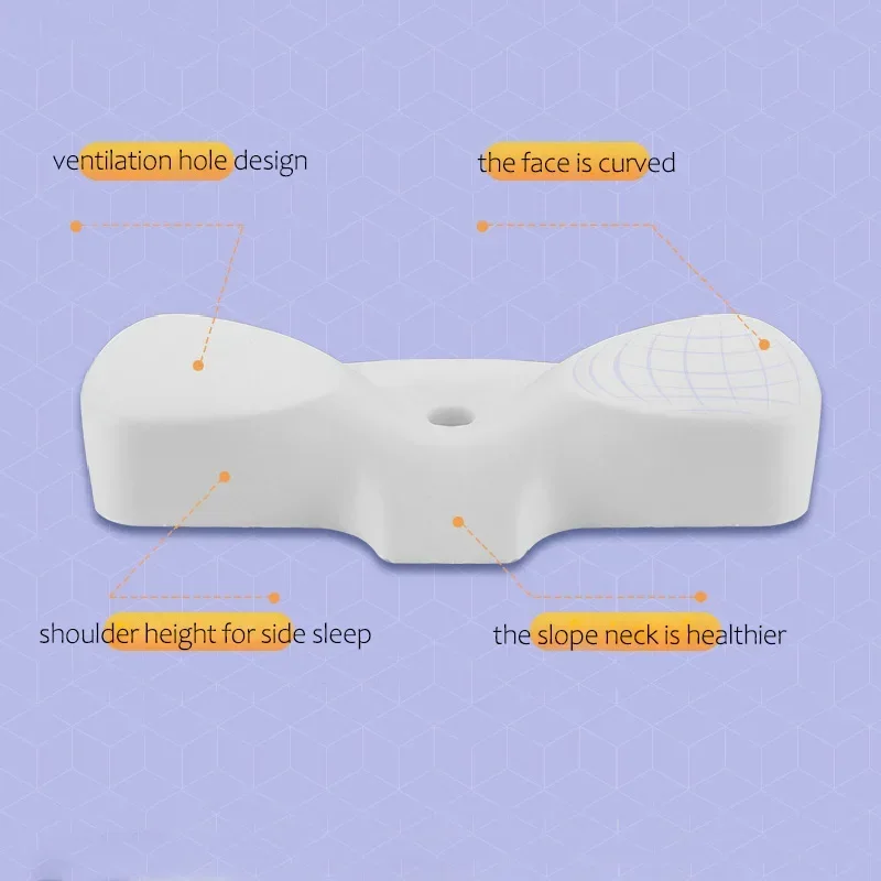 Memory Foam Bedding Pillow Shaped Ergonomic Cervical Pillow Sleeping Comfortable Neck Protection Butterfly Memory Foam Pillow 3