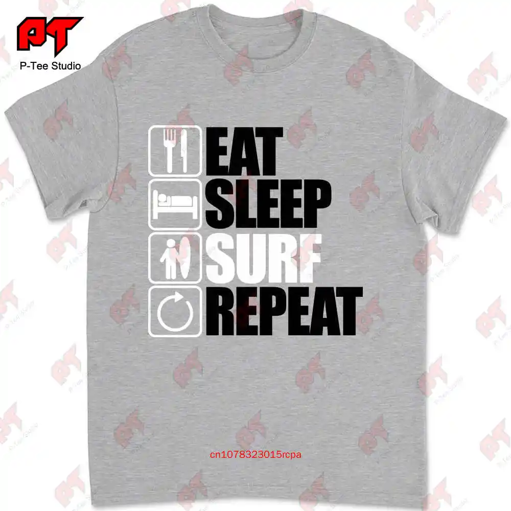 

Футболка для серфинга с надписью "Eat Sleep" 0RHE