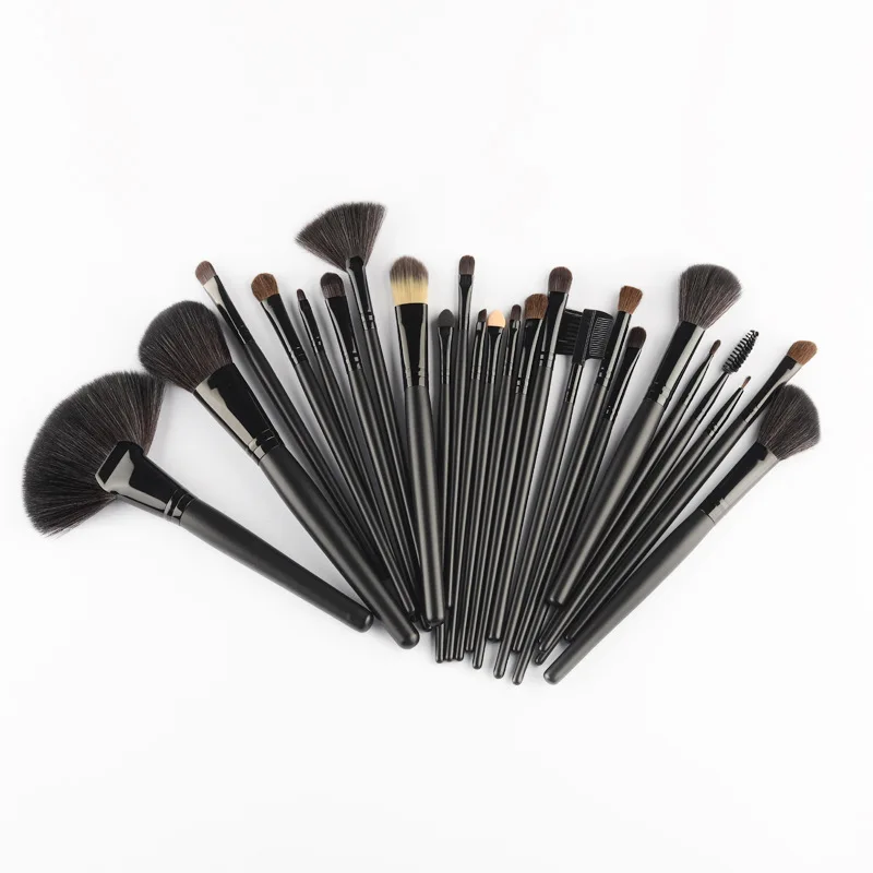 Set completo di 24 pennelli per il trucco, setole sintetiche di alta qualità, super morbide, strumenti professionali per l'applicazione di cosmetici, pennello per sopracciglia - immagine 5