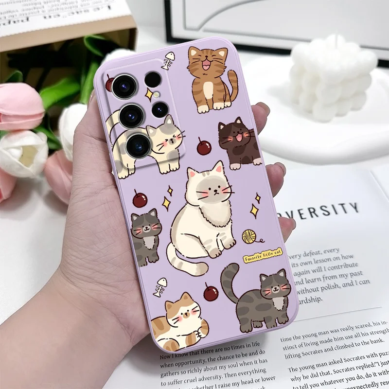 Adorable Cat Design Phone Case Cover