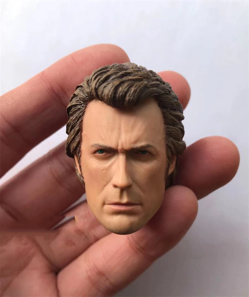 

1/6 Male Detective Harry Clint Head Sculpture Carving Model Fit 12inch Action Figures Collect DIY