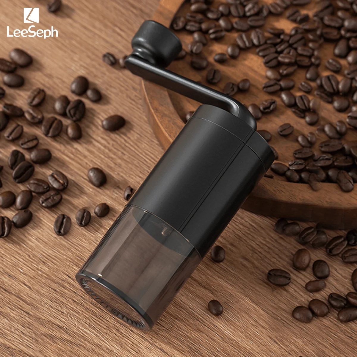 Leeseph Manual Coffee Grinder with Adjustable Settings and