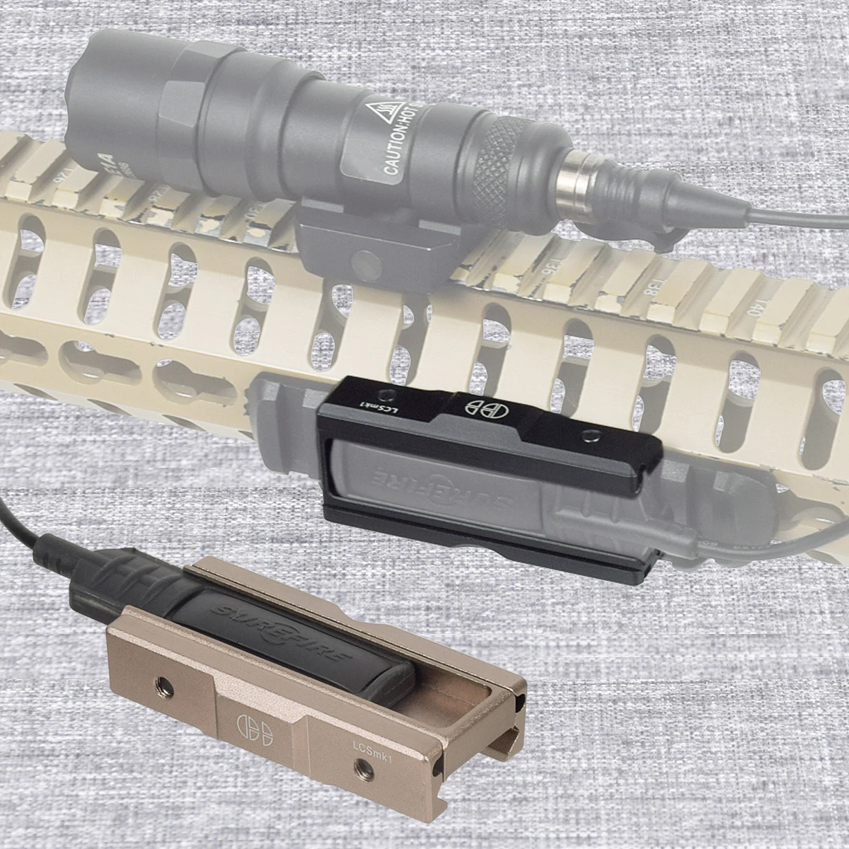 Sureflire-Scout Lanterna Fita Remota, Pressure Pad Switch, Mlok Keymod, Rail Mount Placas Acessórios, 20mm, M600, M300