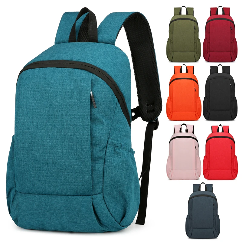 Compact Solid-Color Backpack for Outdoor Adventures and Everyday Use