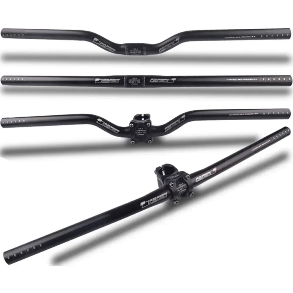 Bicycle Handlebar New Aluminium Handlebar BMXs MTB Mountain Bike Bicycle 600mm Riser 25.4mm Bar For Mountain Bicycle Bike Replacement Tool