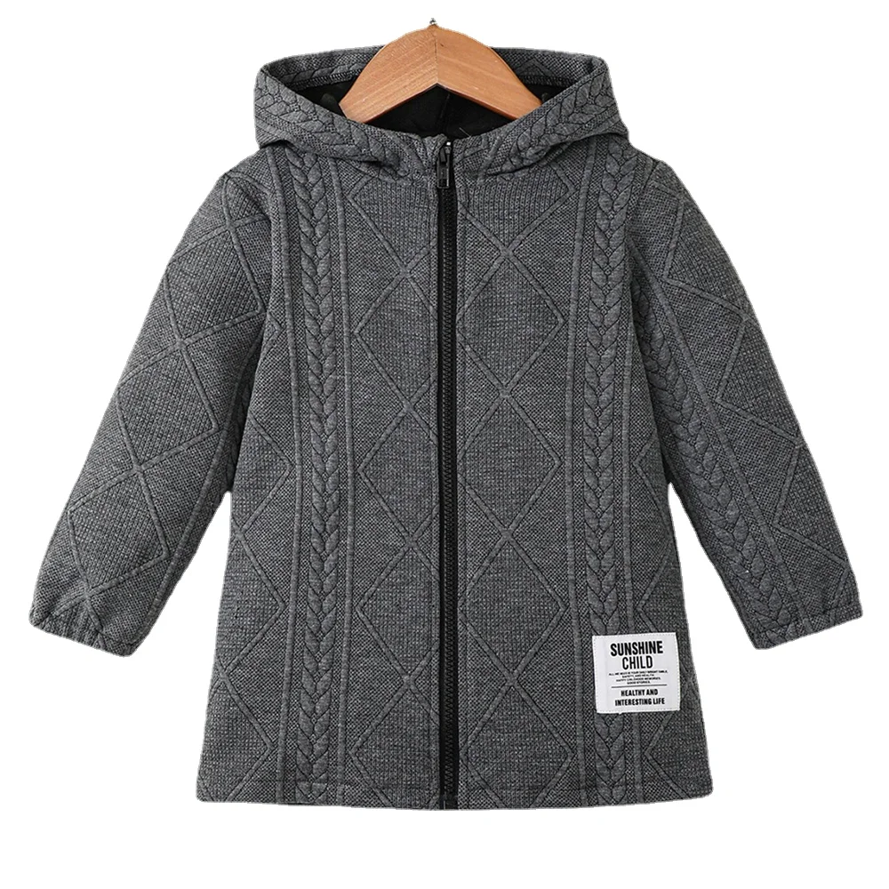 4-7 سنوات الاطفال الصبي معطف هوديي البلوز قطاع لبا...