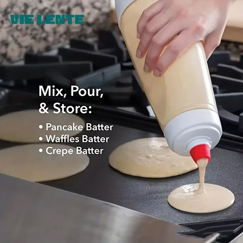 Pancake Batter Bottle Battler Mixer for Restaurant Baking Pancakes Cupcakes Muffins Crepes pancake batter mixer