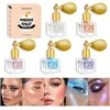 Golden Shimmer Spray Highlighter Gloss Powder Lightweight Waterproof All Skin Tones Face Illuminating Powder For A Radiant Glow 1