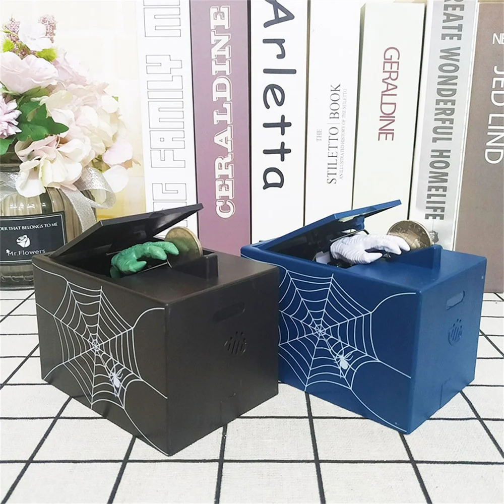 Cool Ghost Hand ATM Safe Piggy Deposit Bank Code Bank Household Ornaments Banknote Box Cash Coins Saving Storage Halloween Gift 4