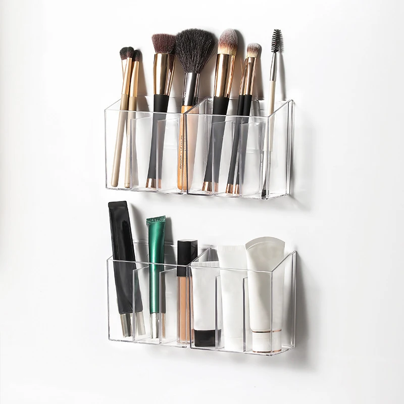 Transparent Lipstick Cosmetic Makeup Acrylic Makeup Brush Tool Storage Box Case Make-up Brush Holder Table Organizer Makeup Tool 3