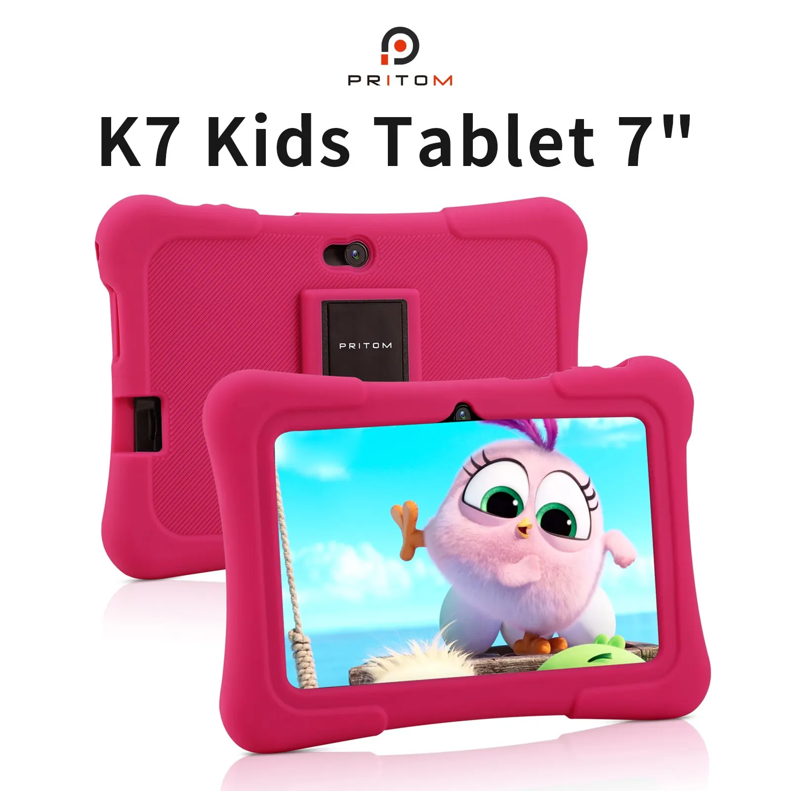 Pritom tablet infantil de 7 polegadas quad core android 10 32gb wifi bluetooth software educacional instalado