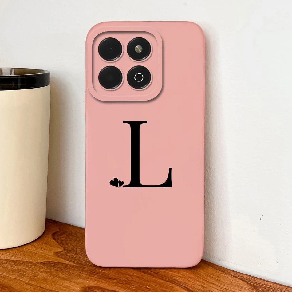 Soft Liquid Silicone Phone Case with Simple Heart Design - Full Protection Back Cover
