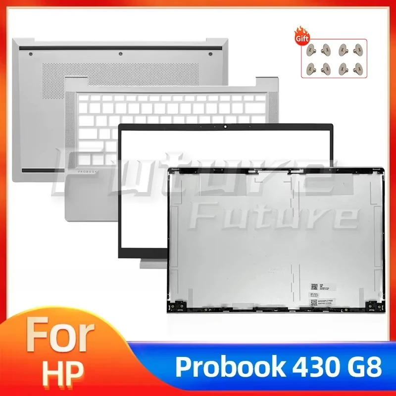 HP ProBook 430 G8 ZHAN 66 PRO 13 G4 용 노트북 LCD 후면 커버, 팜레스트 상단 하단 상단 커버, 실버 ..