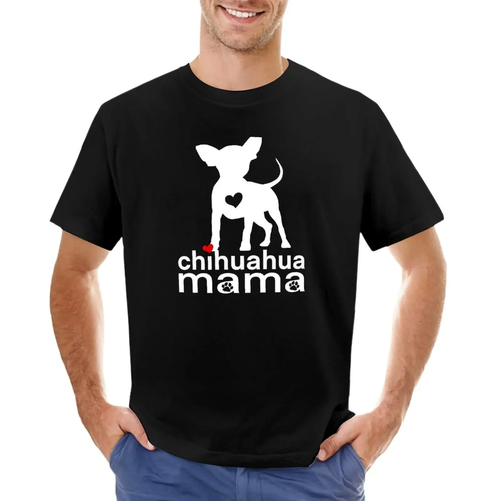 

Chihuahua Mama Design T-Shirt cute tops korean fashion quick-drying workout shirts for men