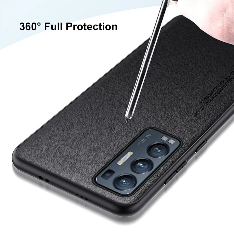 Luxury Leather Matte Silicone Phone Case - Enhanced Protective Cover
