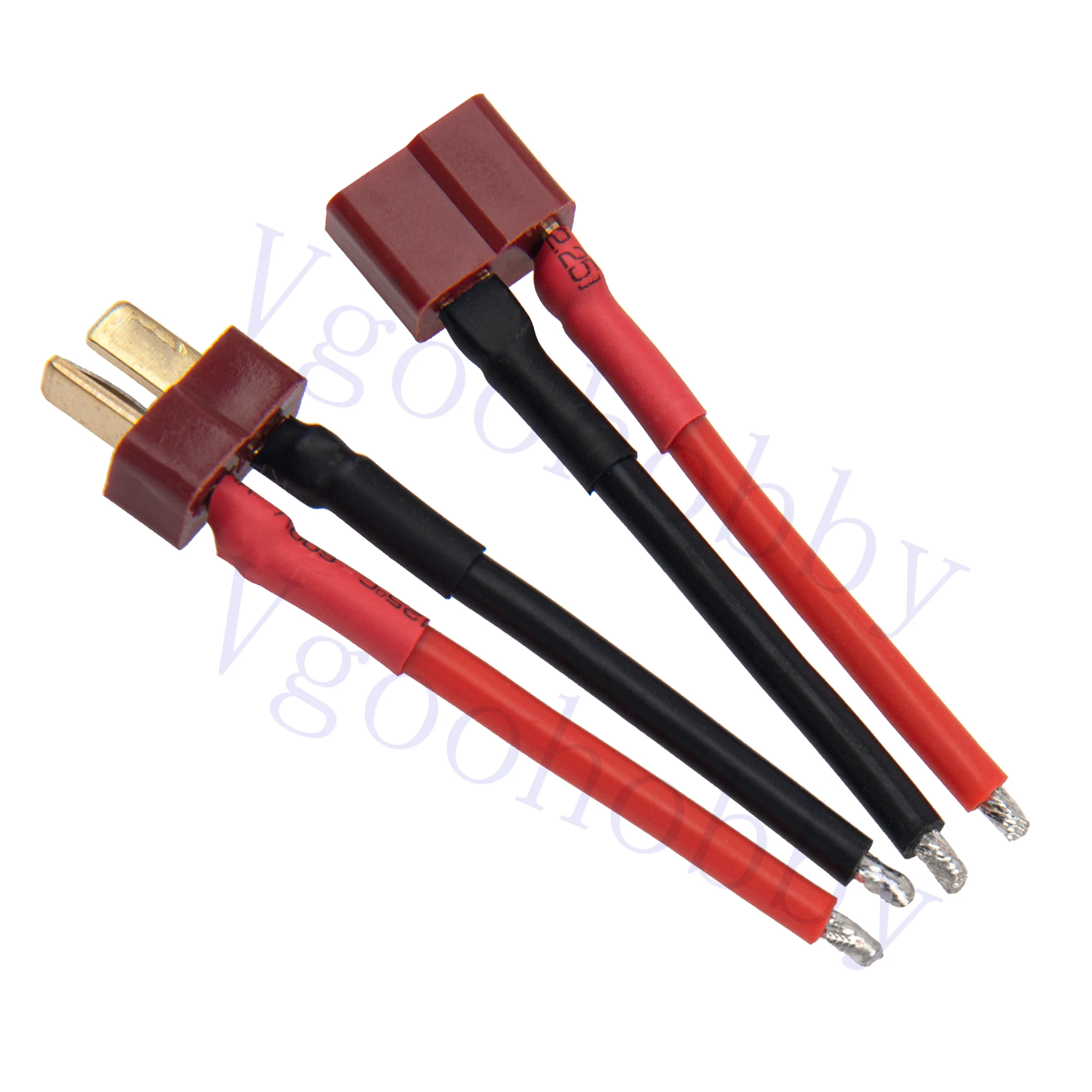 5Pairs Deans T Plug Male Female Connector with 50mm 14AWG Silicone Wire Cable for RC Drone Quadcopter Car Boat Lipo Battery ESC