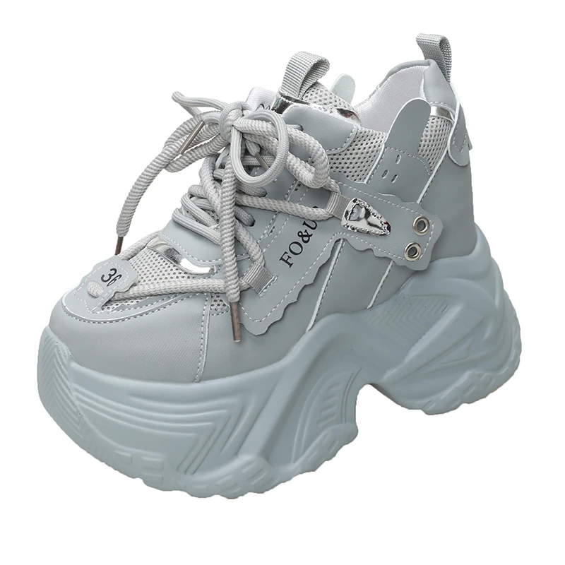 Fashion New High Platform Sneakers Women Thick Sole Non Slip