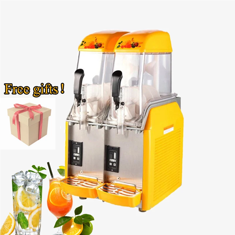 

Popular Sales Of Commercial Snow Mud Making Machines, Double Cylinder Juice Milkshake Machines For Sale