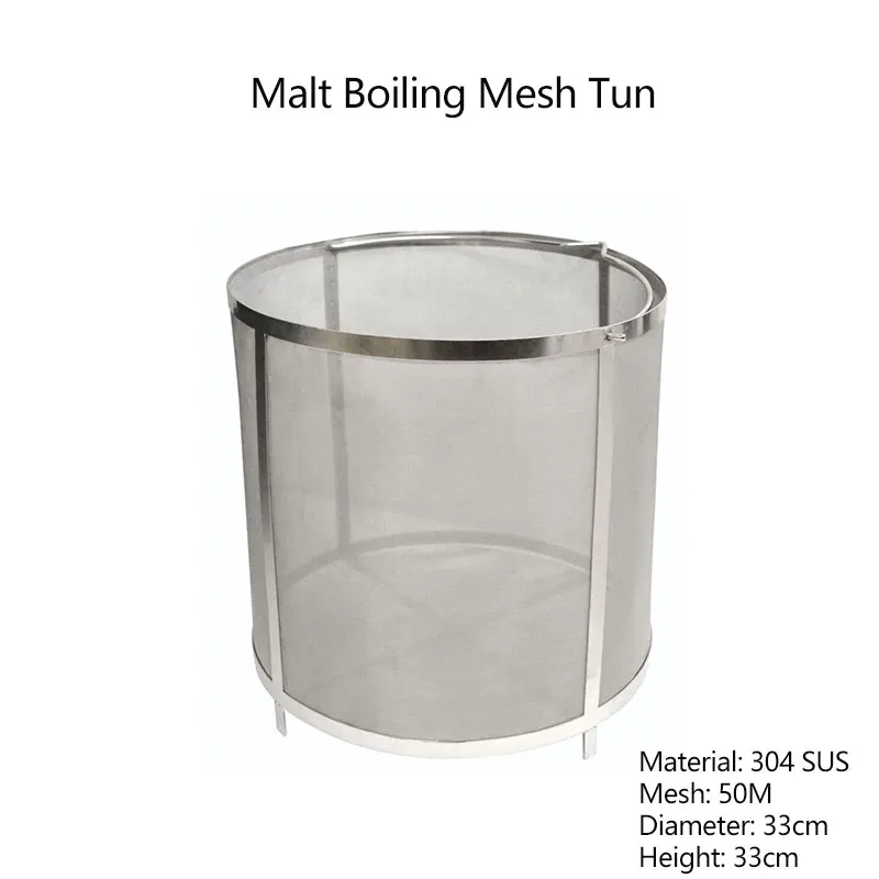 BeerBrewMaltFilterMashingPotMeshTunWortStrainerStainless
