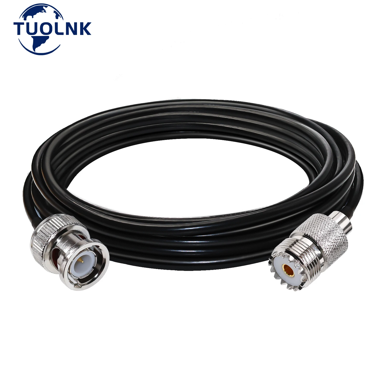 

BNC to UHF Jumper Cable RG58 BNC Male Plug to PL259 SO239 Female Extension Cable PL 259 to BNC Pigtail Coaxial Cable 30cm 30m