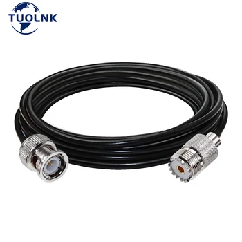 Bnc-uhf 점퍼 케이블 RG58 BNC 수 플러그-PL259 SO239 암 연장 케이블, PL 259-BNC 피그 테일 동축 케이블 30cm 30m